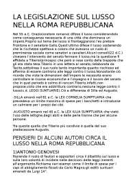 La legislazione sul lusso nella roma repubblicana