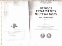 Métodos Estatísticos Multivariados - Uma Introdução