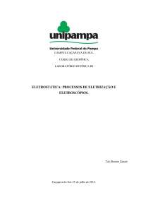 Relátório: eletrização