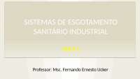 Sistemas de Esgoto Sanitário Industrial: Classificação e Processos de Tratamento