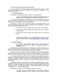 A nova licença maternidade e paternidade