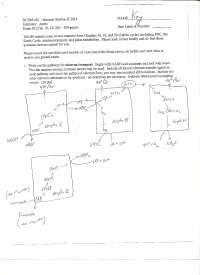 Exam 2 with Answer Key - Biochemistry II | BCHM 462