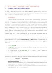 Appunti corso di diritto della comunicazione e dell'informazione
