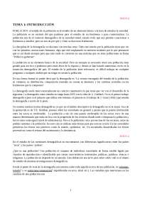 TEMA 1: INTRODUCCIÓN TEMA 2: TRANSICIÓN DEMOGRÁFICA