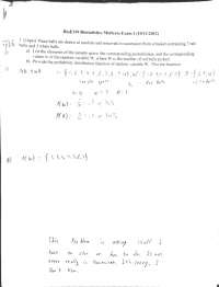 Midterm Exam 1 - Biostatistics I - Fall 2012 | BIOE 339 - Docsity