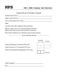 IDE and ANSI Display Lab Exercise - Microprocessor Systems | ECSE 4790 ...