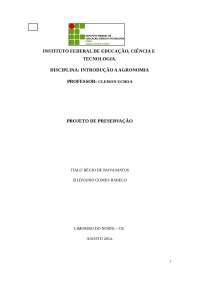 Instituto federal de educação- projeto