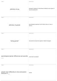 Gender and Sexism: Understanding the Differences and the Impact of Discrimination