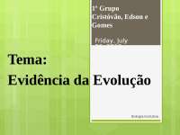 evidencias de evolução PPT