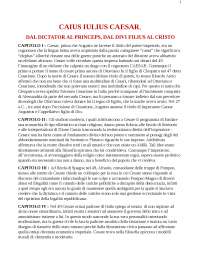 Riassunto Caius Iulius Ceasar