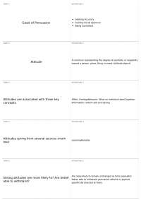 Understanding Attitudes and Persuasion: A Comprehensive Guide