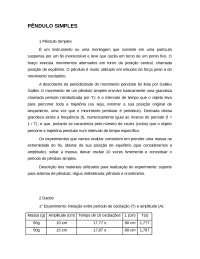 Relatório Laboratório de Fisica - Pendulo Simples - 2° Periodo