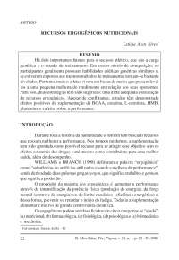 Recursos Ergogenicos-Nutricionais