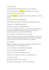 Violencia de genero - Apuntes de Trabajo Social - Docsity