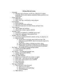 Myth and Creation - Greek and Roman Myth - Study Guide | CLA 2444