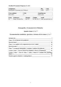 demografia y economia la poblacio