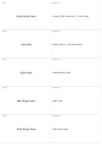 Financial Ratios and Metrics: A Comprehensive Guide
