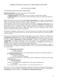 Berruto Cerruti La Linguistica 1 Il Linguaggio Verbale Docsity