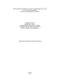 Trabalho comunicaçãode redes industriais