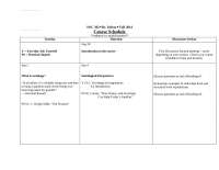 Course Schedule for Introduction to the Study of Society | SOC 302