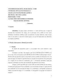 Trabalho Cinemática