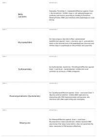 Antibiotics and Antibiotic testing | BLD 463 - Medical Microbiology