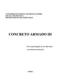 O concreto Armado III