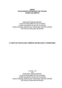 UNESCFACULDADES INTEGRADAS DE CACOALCURSO DE DIREITO EDELANE FABIAN