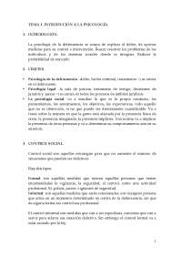 Apuntes de Criminología - Introducción a la Psicología