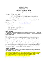 Study Materials - Introduction to Social Work | SWU 171