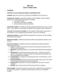 Exam 2 Study Guide - Marketing Research | MKT 319