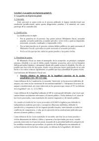 Las partes en el proceso penal - Apuntes de Criminología | Docsity