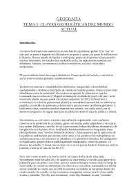 Nuevo Contexto Geopolítico: Multipolaridad, Crisis y Nuevos Actores - Prof. Romero