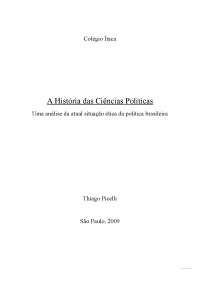 Monografia - A história das ciências políticas