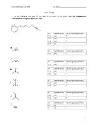 5 Problems On Organic Chemistry Exam 4 Chem 241a Docsity