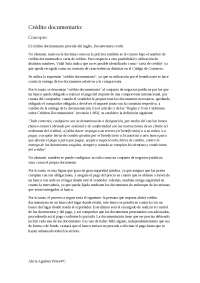 Crédito documentario-derecho del comercio internacional