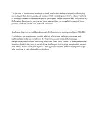 Assertiveness Training - Old Testament Survey | BIBL 105