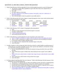Multiple Choice Questions with Answers - Principles of Biology II ...