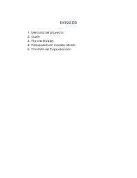 Ejemplo de Dossier de Empresa Cinematográfica 5º (aprobé) - Ejercicios