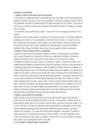 Questions pour l'examen Littérature française
