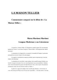 Commentaire composé de La Maison Tellier