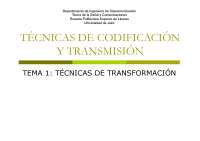 Técnicas de codificación y transmisión - Apuntes de Ingeniería de ...