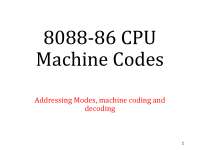 Machine codes