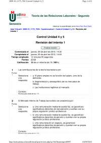 Controles 4 y 5 Teoría de las Relaciones Laborales