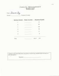 Organic Chemistry II - Midterm Exam 3 with Answer Key | CHEM 241 - Docsity
