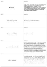 Exam 1 | PSYCH 306 - DEVELOPMENTAL PSYCH