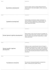 The Growth of Knowledge | PSYCH 306 - DEVELOPMENTAL PSYCH