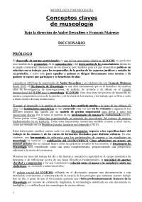Diccionario de Museología