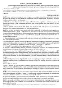Regulamento da Licitação de Serviços de Comunicação Pública