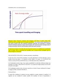 Teorema del valor marginal - Apuntes de Biología - Docsity